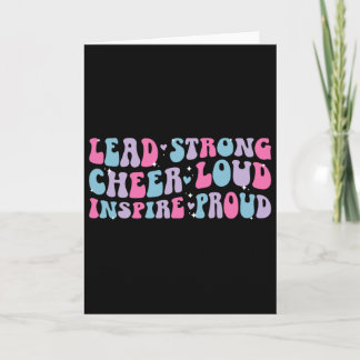 Carte Lead Strong Cheer Loud Cheer Captain Cheerleading 