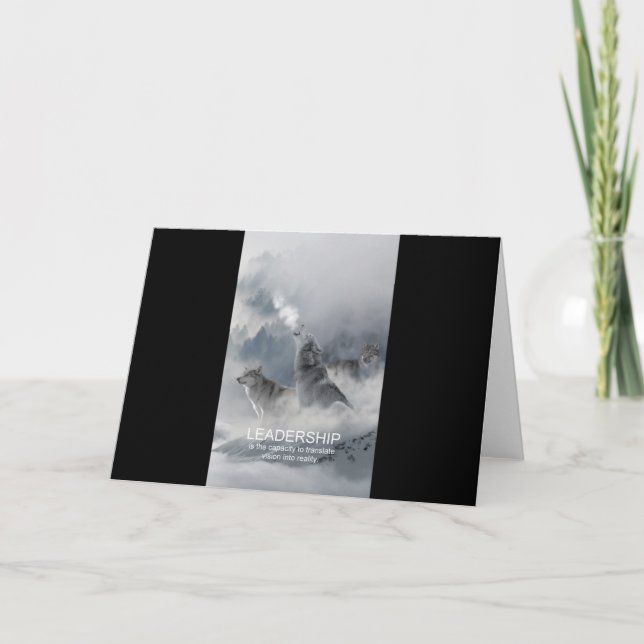 Carte leadership motivation inspiration citation (Devant)