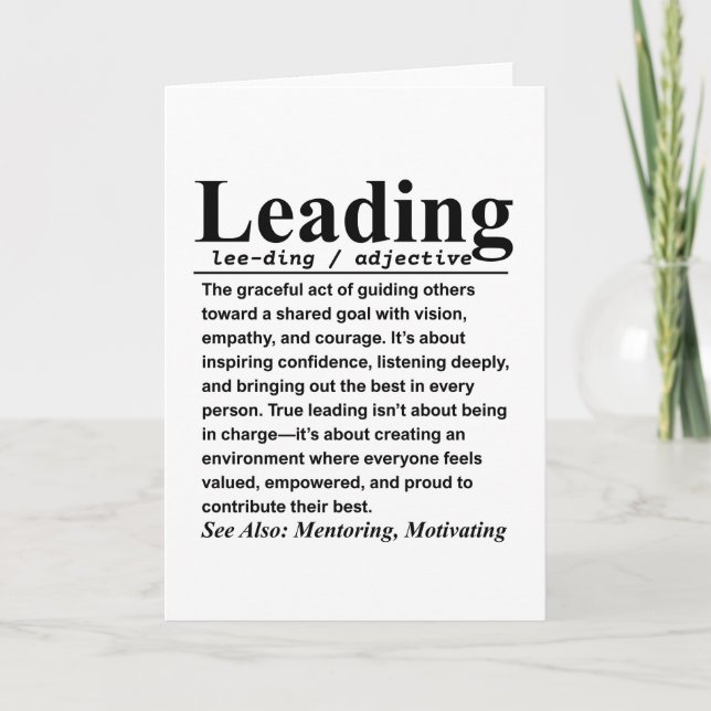 Carte Leading (Devant)