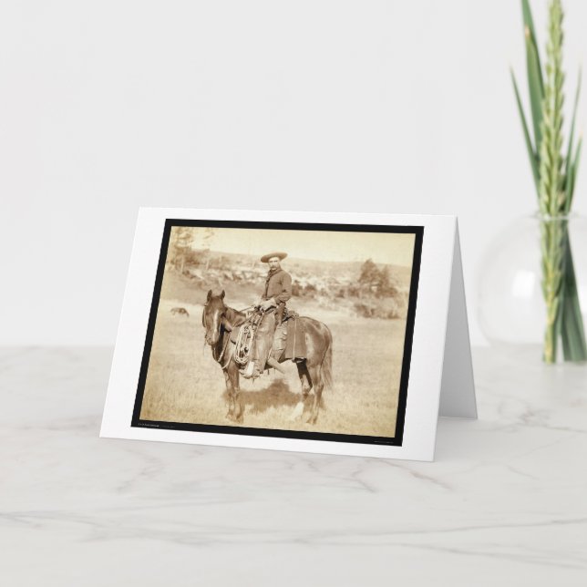 Carte L'écart-type 1887 de cowboy (Devant)