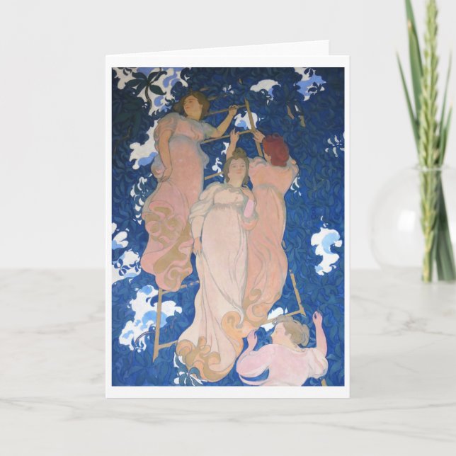 Carte L'échelle dans le feuillage, Maurice Denis (Devant)