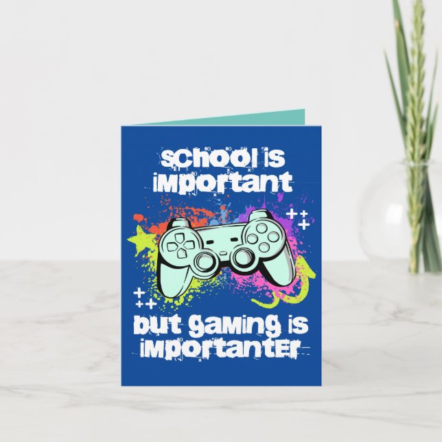 Carte L'école est importante, le jeu est encore plus imp (Devant)