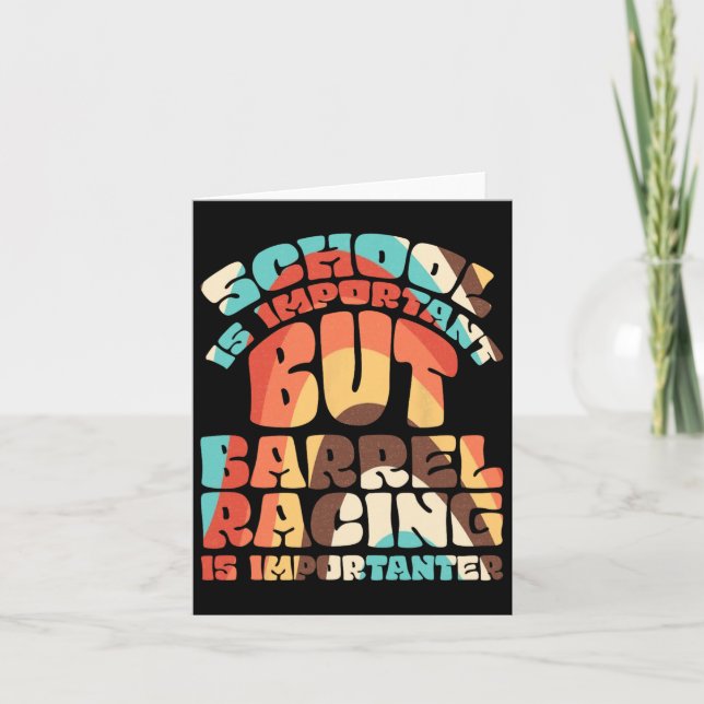 Carte L'École Est Importante, Mais La Course Rrel Est Im (Devant)