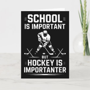 Carte L'école est importante mais le hockey est plus imp