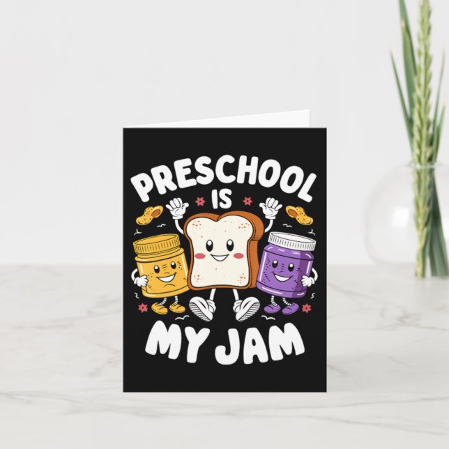 Carte L'école maternelle est ma confiture Enseignant de  (Devant)