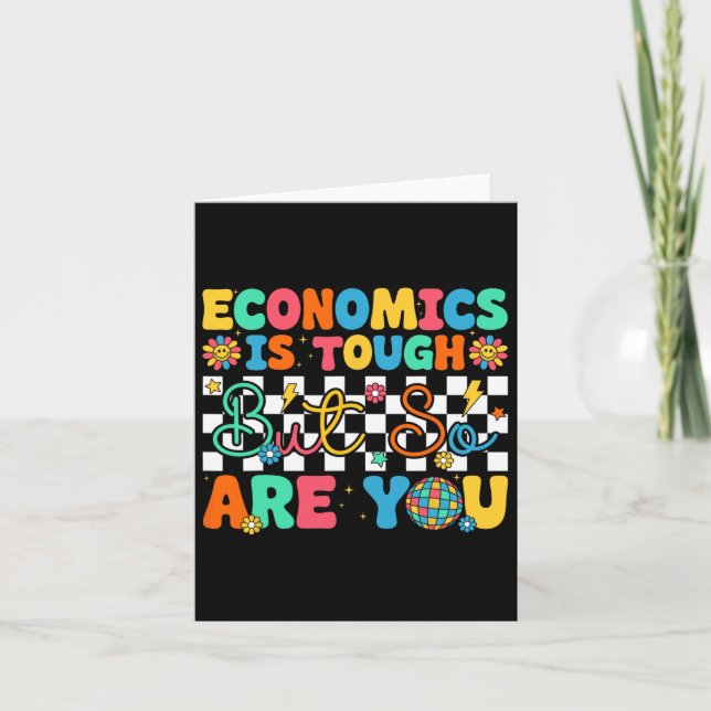 Carte L'économie est dure mais vous êtes drôle retour à  (Devant)
