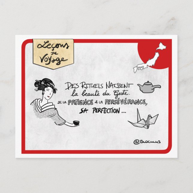 Carte Leçons de voyage : Créez des rituels (Devant)