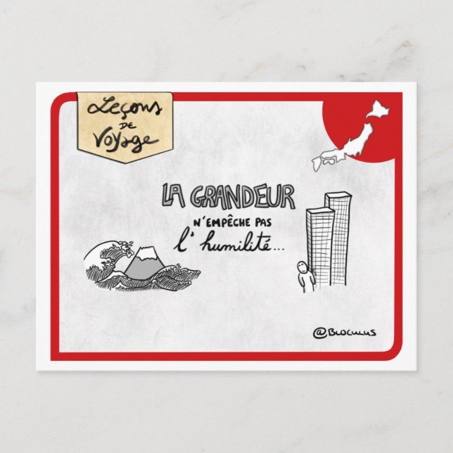 Carte Leçons de voyage : L’humilité à la japonaise (Devant)