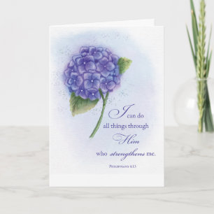 Carte L'Ecriture Chrétienne Encouragement dans les lutte