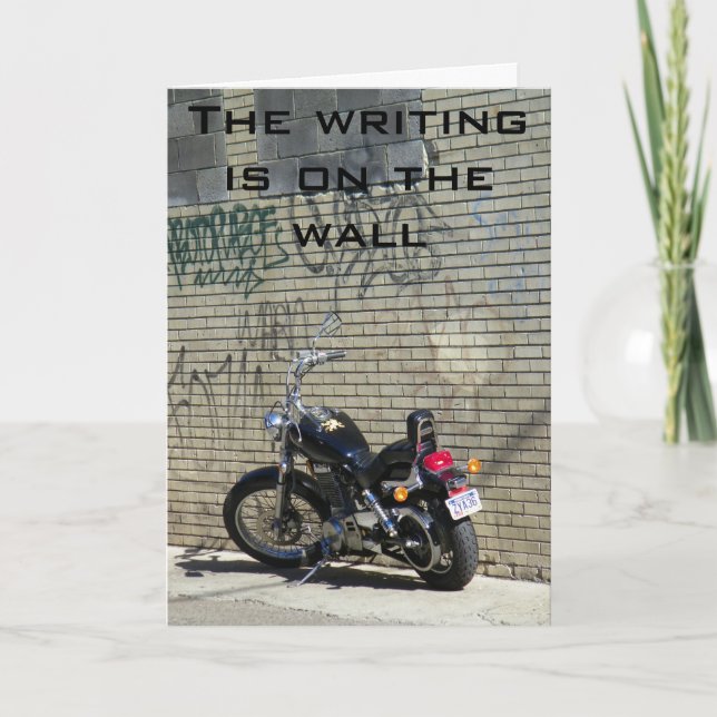 Carte L'ÉCRITURE EST SUR LE MUR 40ème (Devant)