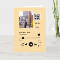 Lecteur de musique couple personnalisé code q r te