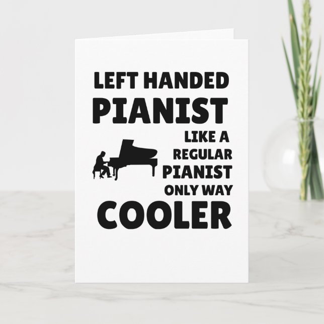 Carte Lecteur de piano à gauche | Pianiste à gauche (Devant)