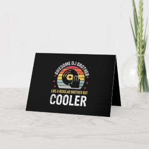 Carte Lecteur DJ Frère Drôle Disc Jockey Mariage Fête