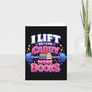 Carte Lecteur drôle de livre de fitness amateur de muscu