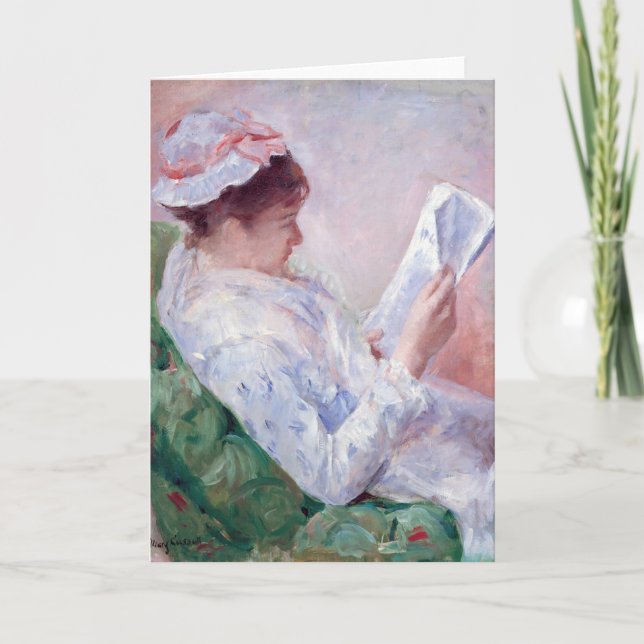 Carte Lecture, Mary Cassatt (Devant)