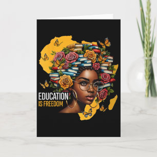Carte L'éducation de l'histoire noire est la liberté des