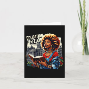 Carte L'éducation est la liberté Noir Livres d'enseignan