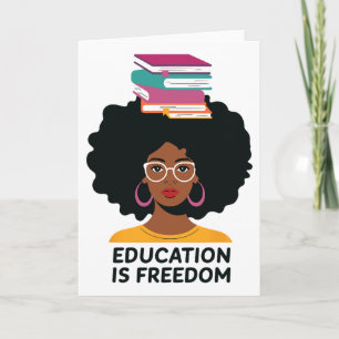 Carte L'éducation est la liberté Professeur noir livres