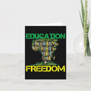Carte L'éducation est liberté Histoire noire Mois Afriqu