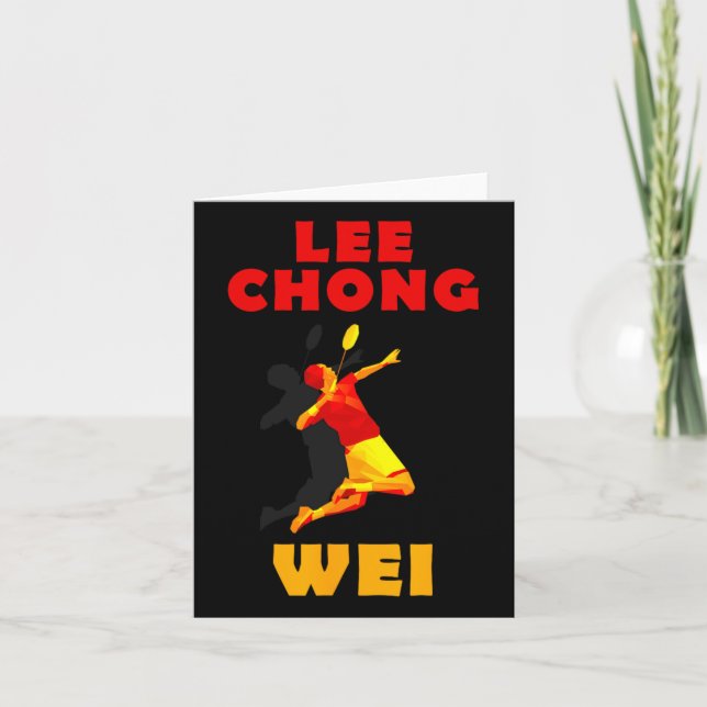 Carte Lee Chong Wei Dminton Tee (Devant)