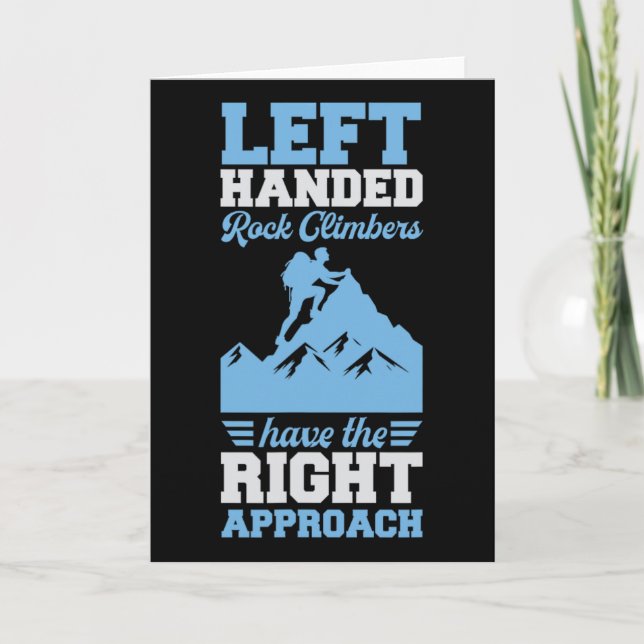 Carte Left Handed Rock Climbers Have The Right Approach  (Devant)