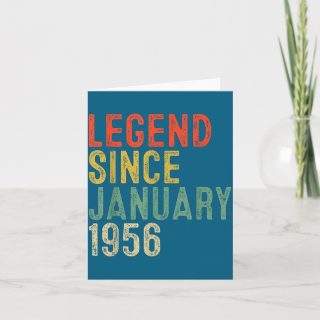 Carte Legend Since January 1956 70th Birthday 70 Year Ol (Devant)