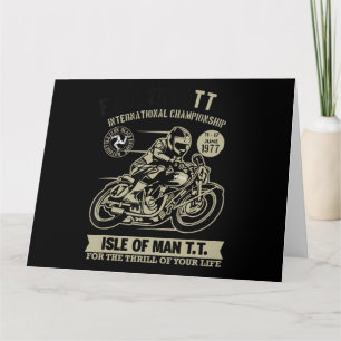 Carte Légendaire Avec Moto Racing Art Cadeau
