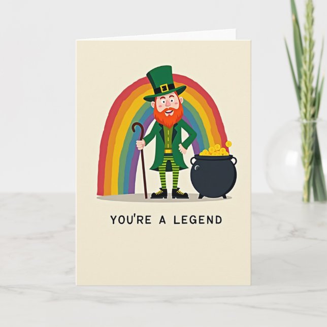 Carte légendaire du Chanceux Leprechaun (Devant)