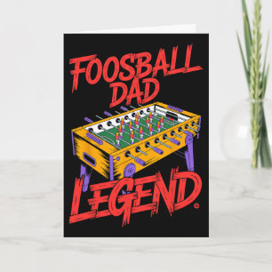 Carte Légendaire Papa Foosball Table Sport Jeu Football
