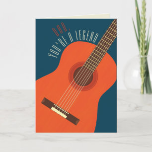 Carte légendaire Papa Guitar Anniversaire