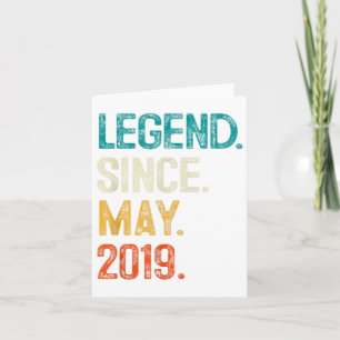 Carte Légende 2019 6ème anniversaire Cadeaux pour garçon