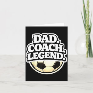 Carte Légende de coach papa drôle papa football