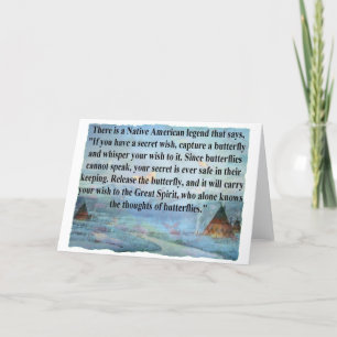 Carte Légende de papillon