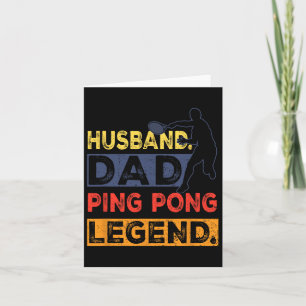 Carte Légende de ping-pong de papa de Husnd Tennis de ta