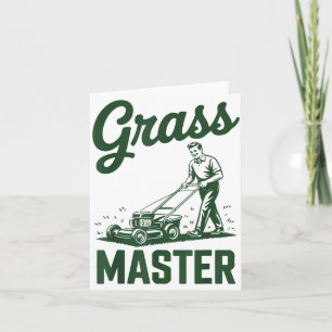 Carte Légende de tondeuse à gazon Master Dad drôle tonte