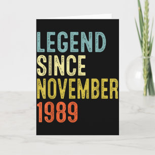 Carte Légende depuis novembre 1989 36e anniversaire 36 a