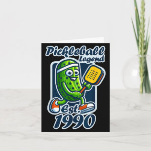 Carte Légende du Pickleball établie en 1990 rétro 36ème