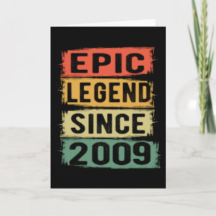 Carte Légende Épique Depuis 2009 Vintage Cadeau d'annive