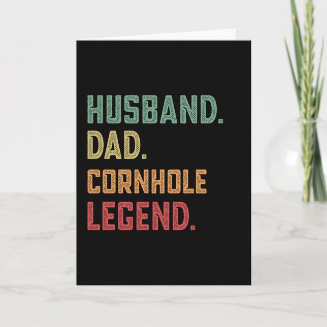 Carte Légende Mari Papa Cornhole Haricot (Devant)