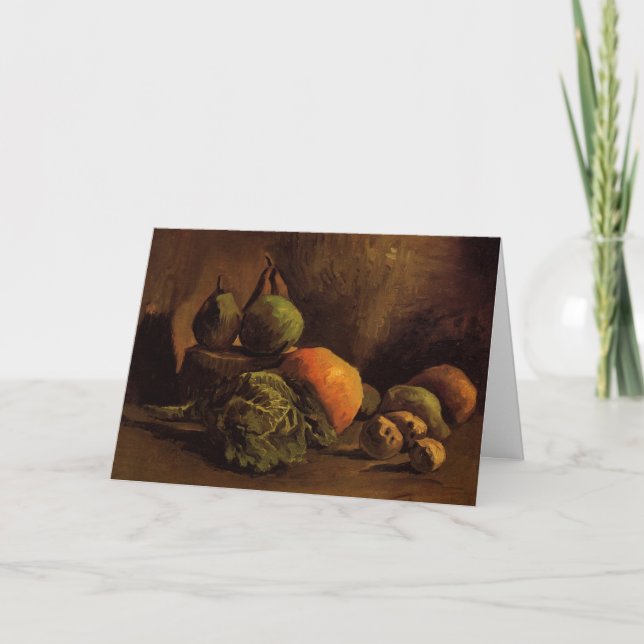 Carte Légumes et Fruits par Vincent van Gogh (Devant)