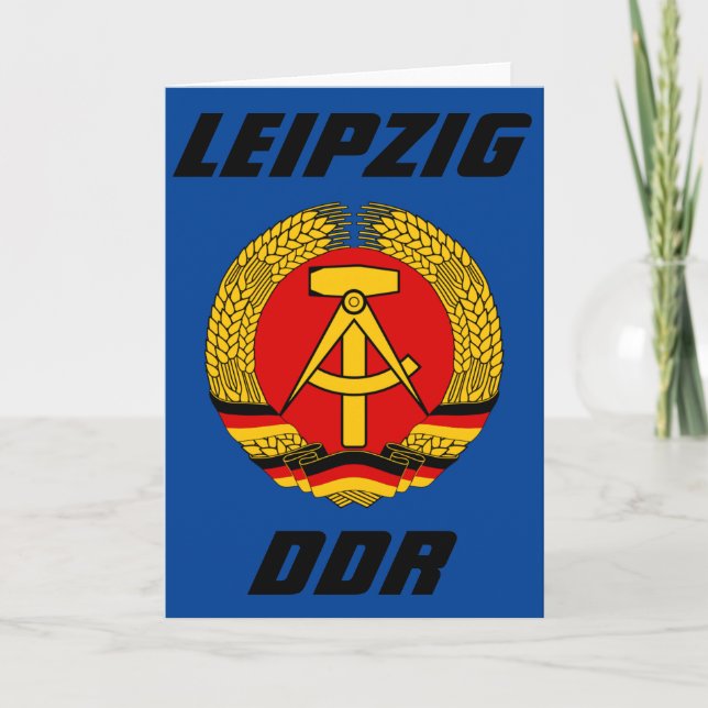 Carte Leipzig, DDR, RDA - Allemagne de l'Est (Ossi) (Devant)