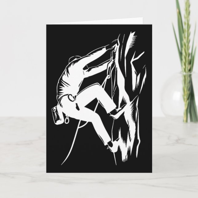 Carte #lele Bergsteiger Mountain Climbing Rock Climber M (Devant)