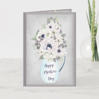 Carte L'Elégante aquarelle florale de la Fête des mères 
