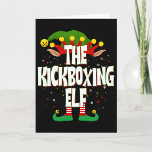 Carte L'elfe de kickboxing Noël