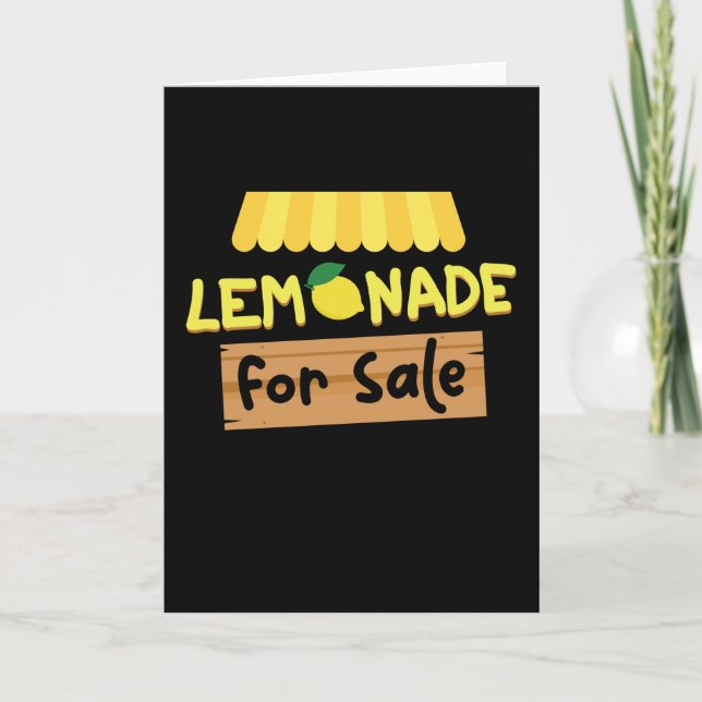 Carte Lemonade For Sale Lemonade (Devant)