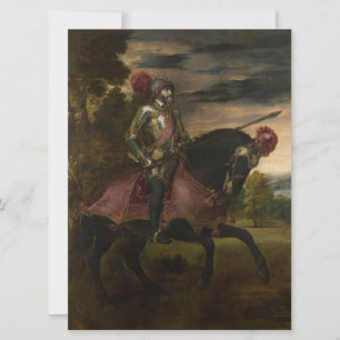 Carte L'empereur Charles V à cheval (par Titien)
