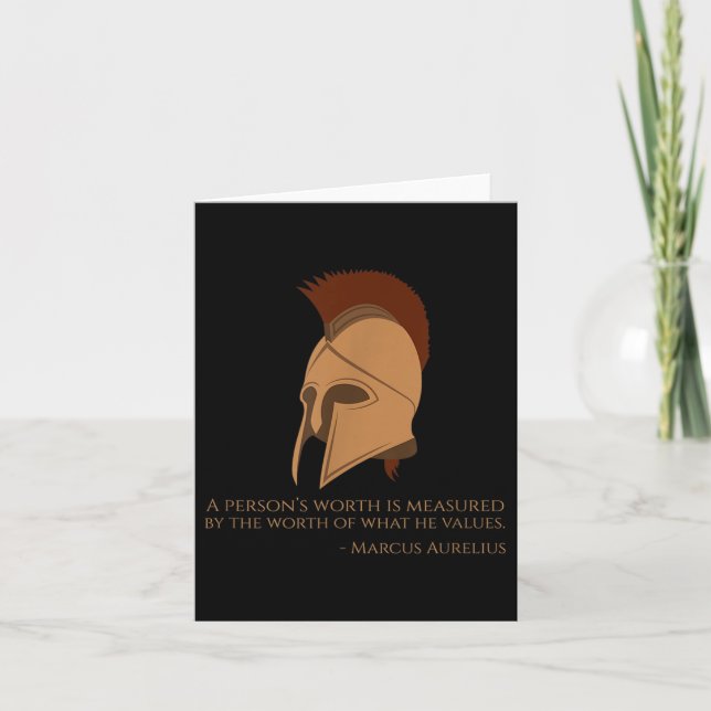 Carte L'empereur romain Marcus Aurelius - Philosophie st (Devant)