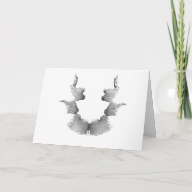 Carte L'encre d'essai de Rorschach éponge des visages de (Devant)