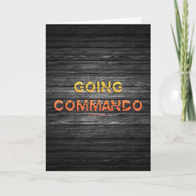 Carte L'énergie brute de SlipperyJoe's allant commando d (Devant)