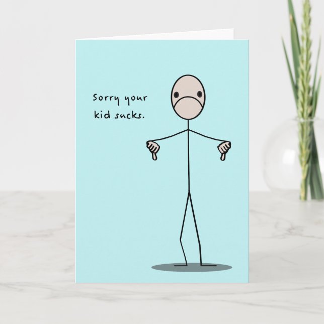 Carte L'enfant suce (Devant)